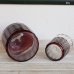 画像7: 薩摩切子　冠水瓶　ウォーターピッチャー＆グラスセット　赤縞　アンティーク品（JJ5308)