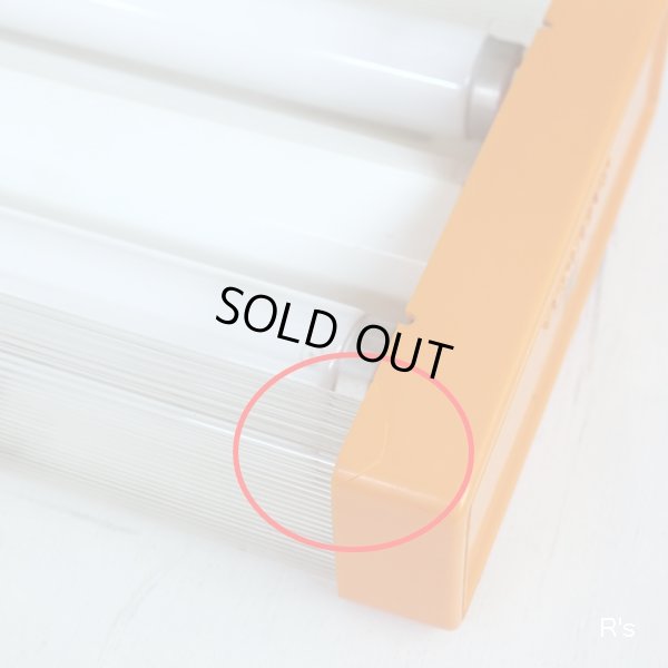 画像11: ナショナル　レトロ　ペンダントライト　吊り下げ照明　長方形　オレンジ　ユーズド品（店5326）