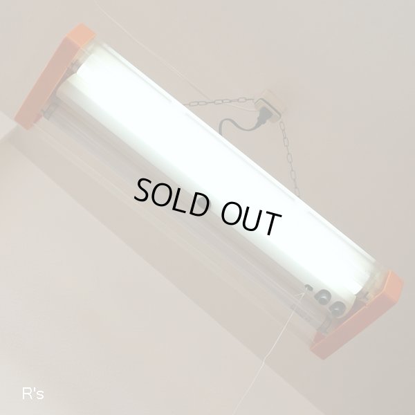 画像4: ナショナル　レトロ　ペンダントライト　吊り下げ照明　長方形　オレンジ　ユーズド品（店5326）