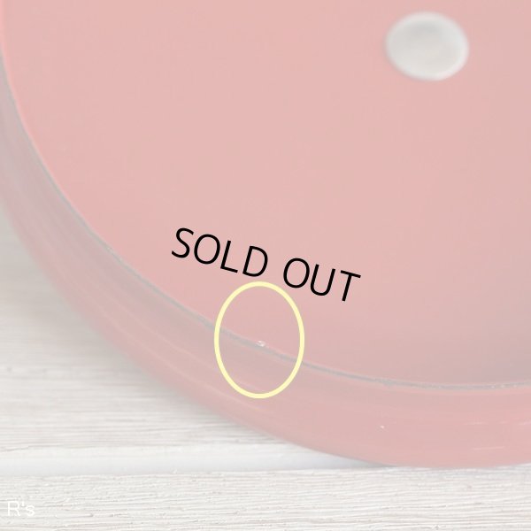 画像6: タチバナ　K&Y　ホーローキャニスター/小物入れ　赤　未使用品（ゆ5355）