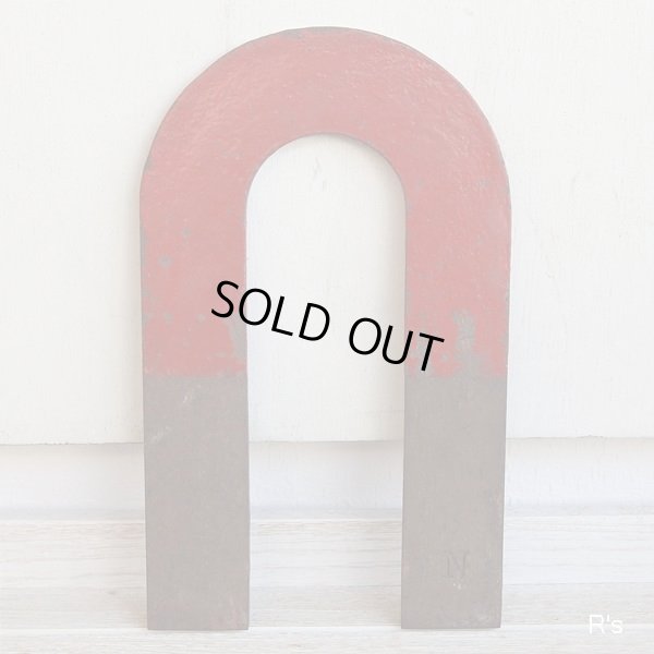 画像2: レトロ　大きなU字型磁石　シャビーシックインテリア　ユーズド品（け5388）