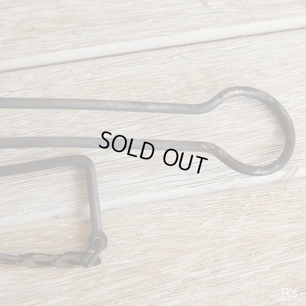 画像5: レトロ　金属製　折りたたみハンガー　シャビーシックインテリア　ユーズド品（ｄ5389）