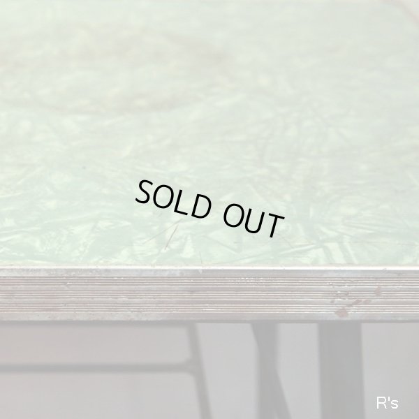 画像7: シャビーシック　レトロ　アイアン　デコラテーブル　サイドテーブル　グリーン　ユーズド品（店5384）