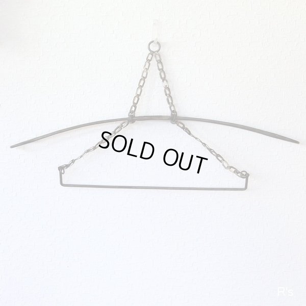 画像3: レトロ　金属製　折りたたみハンガー　シャビーシックインテリア　ユーズド品（ｄ5389）