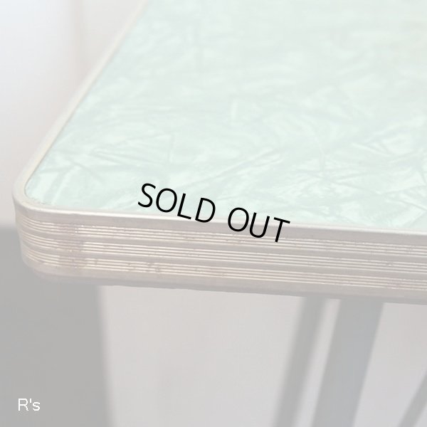 画像6: シャビーシック　レトロ　アイアン　デコラテーブル　サイドテーブル　グリーン　ユーズド品（店5384）