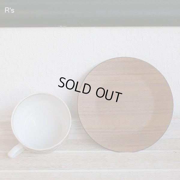 画像3: cccp RPR　ソビエト連邦　リガ陶器工場製　アンティークカップ＆プライウッドソーサー　黄色の柄　カスタム品（ｑ5401）