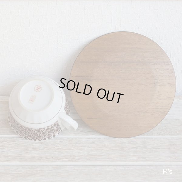 画像5: cccp RPR　ソビエト連邦　リガ陶器工場製　アンティークカップ＆プライウッドソーサー　茶色の柄　カスタム品（ｑ5400）