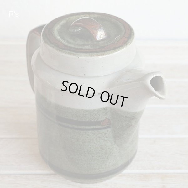 画像4: 陶器製　コーヒーポット　瀬戸物　グリーン　未使用品（ヤ5408）