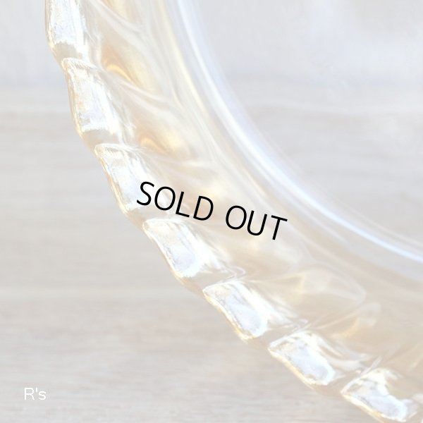 画像5: NARUMI　鳴海製陶　クックマミー　ガラス　23ｃｍプレート　アンバー　R-114　未使用品（く5416）