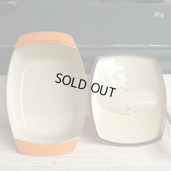画像3: Le Creuset 　ル・クルーゼ　coquelle　コケル　長方形鍋　オレンジ　展示品（店5446）