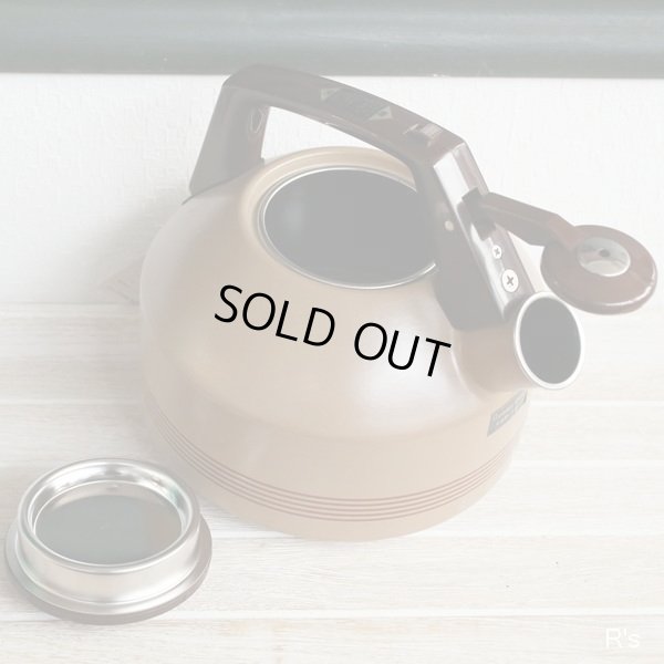 画像3: エジリー　ホーローケトル　笛吹ケトル　モカ　2.8L　未使用品（U5447）