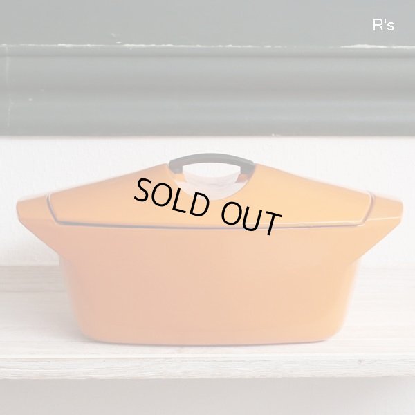 画像2: Le Creuset 　ル・クルーゼ　coquelle　コケル　長方形鍋　オレンジ　展示品（店5446）