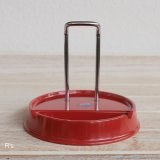 ノリタケ　メラミンウェア　皿立器　プレートスタンド　赤　未使用品　箱付き（ｓ5490）