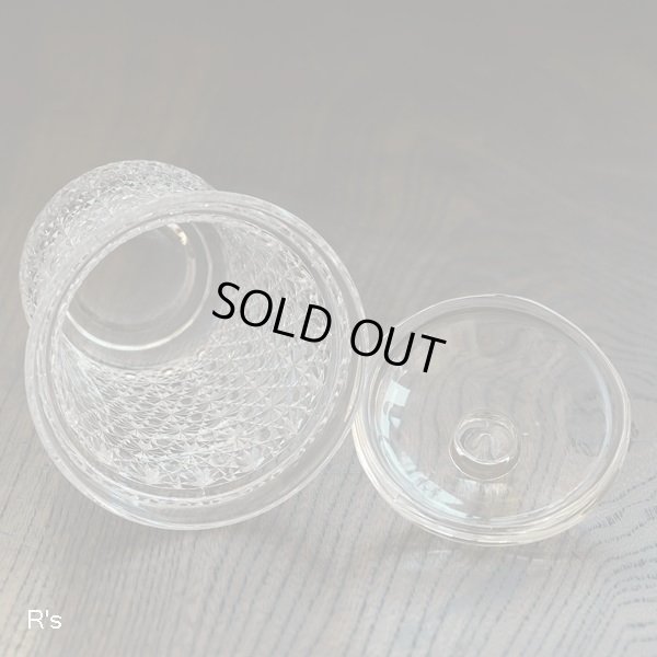 画像4: レトロ　ガラスキャニスター　縦長蓋付きガラス容器　未使用品（GG5502）