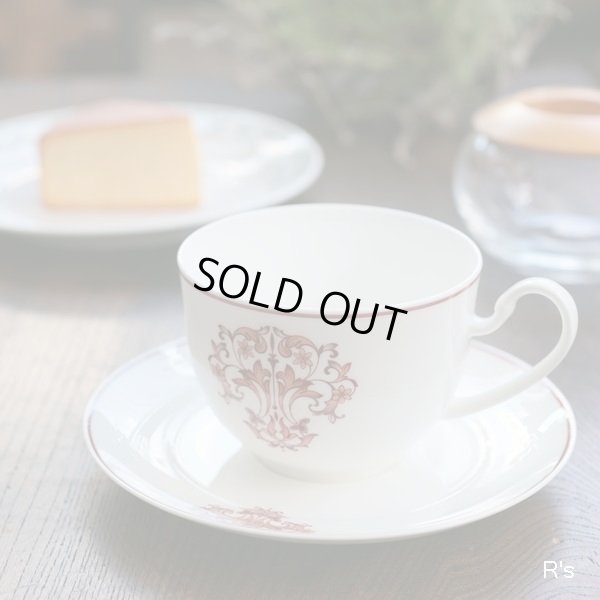 画像1: ノリタケ　studio　collection　スタジオコレクション　カップ＆ソーサー　ピンク　明治生命　創業100年　未使用品（ｚ5513）