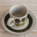 画像3: レトロ　コーヒーカップ＆ソーサー　グリーン　丸柄　未使用品（I5547） (3)