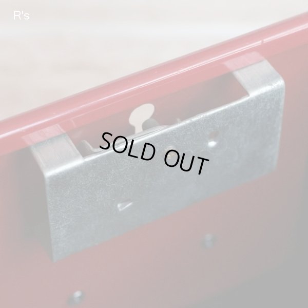 画像8: 2段ロッカー型　レトロ貯金箱　CASH　BOX　赤　鍵付き　ユーズド品（テ5557）