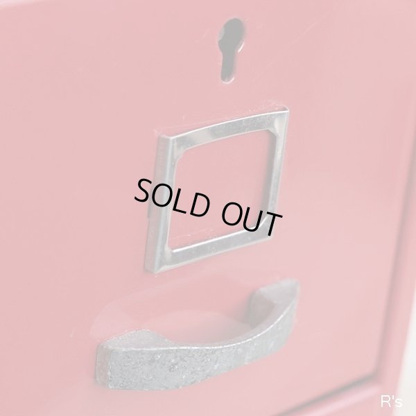 画像3: 2段ロッカー型　レトロ貯金箱　CASH　BOX　赤　鍵付き　ユーズド品（テ5557）