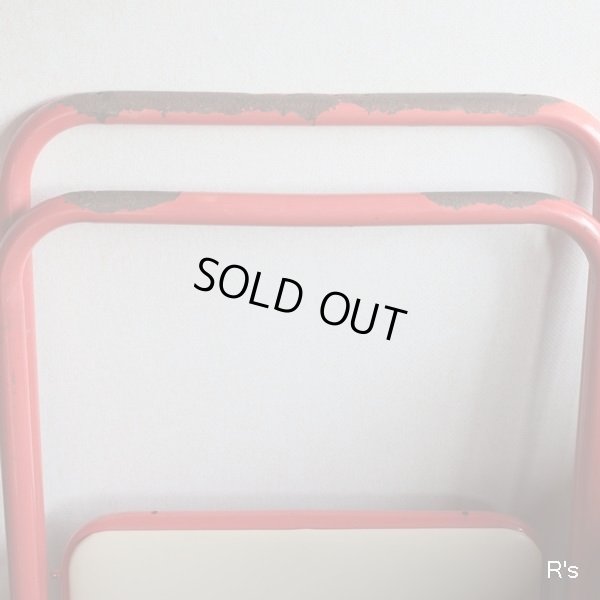 画像12: レトロ　パイプ椅子　fruits　chair　アップル　A　ユーズド品（店5635）