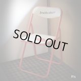 レトロ　パイプ椅子　fruits　chair　アップル　A　ユーズド品（店5635）