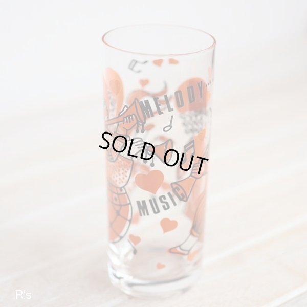 画像3: 石塚硝子　アデリア　ゾンビー8　女の子の柄　クインテット　レトロタンブラー5個セット　未使用品　箱付き（箱9　5643）