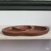 画像3: 木製　マホガニー材　仕切り皿　ウッドプレート　おつまみ皿　ユーズド品（キ5647）
