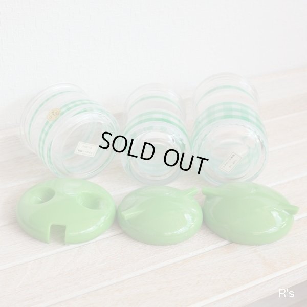 画像5: KATAGI　片木化成　No.219　シャルマンセット　テーブルカスターセット　グリーン　未使用品　箱付き（棚5646）