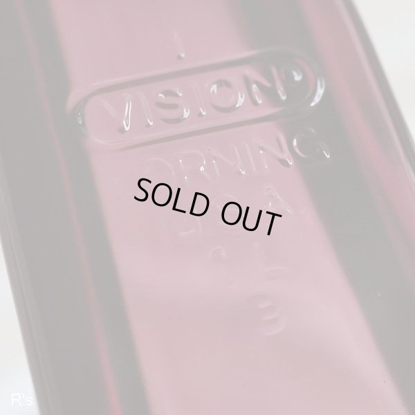 画像7: U.S.A.　パイレックス　VISION　コーニング　ガラス片手鍋/ソースパン　クランベリー　1L　未使用品（PP2126）