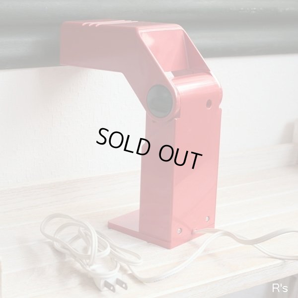 画像4: 松田ケミカル工業　MIHARA　ルームランプ　折りたたみ式小型スタンドライト　amane　赤　ユーズド品（キ5674）