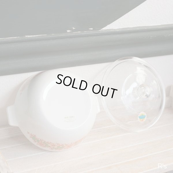 画像5: NARUMI　鳴海製陶　NEOCERAM　クックマスター　オレンジ花柄　20ｃｍ　丸型両手平鍋　未使用品　取扱説明書付き（G5678）