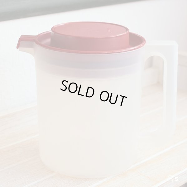 画像2: タッパーウェア　ウォーターピッチャー　1.5L　クリア×蓋赤　未使用品　袋入り（キ1294）