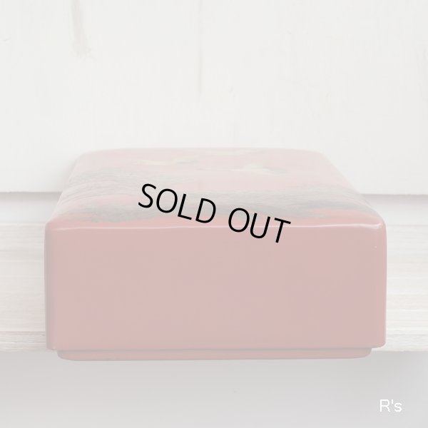 画像4: 漆塗りの文箱　蒔絵　飛鶴　アンティーク品　和骨董（凍5710）