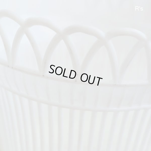 画像3: レトロ　プラスチック製　鉢カバー　3.5合鉢用　白　未使用品（店5745）