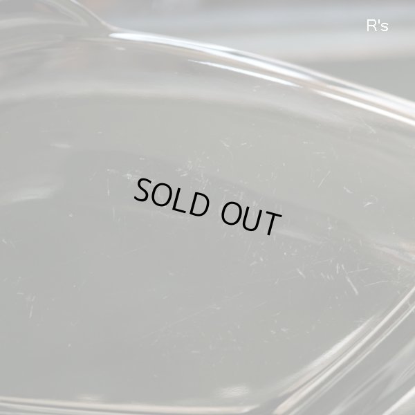 画像6: レトロ　ガラス　オードブルプレート　仕切り皿　グリーン　展示品（FF5818）