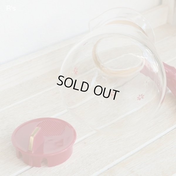 画像7: Hario　ハリオ　耐熱ガラス　ティーポット　Robin-5　小花柄　未使用品（QQ3517）