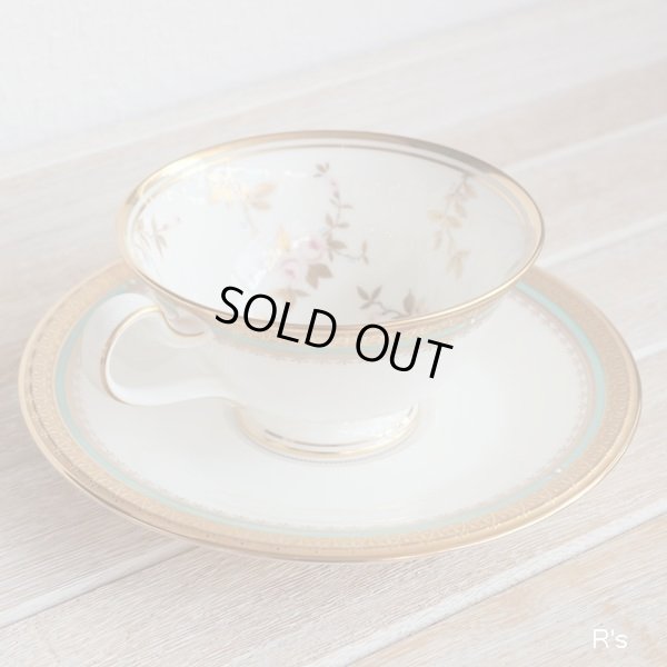 画像3: ノリタケ　ティーカップ＆ソーサー　花柄　金彩　展示品（ん5880）