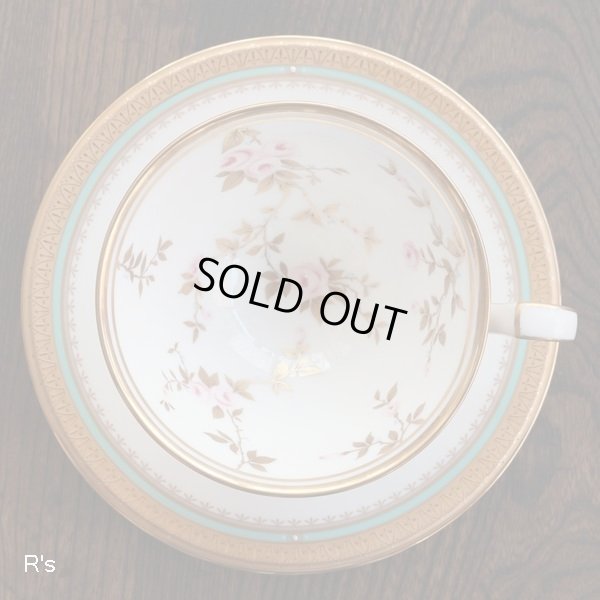 画像2: ノリタケ　ティーカップ＆ソーサー　花柄　金彩　展示品（ん5880）