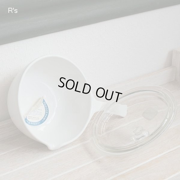 画像3: 岩城硝子　パイロセラム　ミルクパン　15ｃｍ片手鍋　ブルーコーンフラワー　未使用品 （へ 5902）