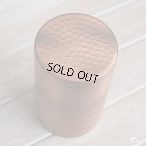 画像3: 純銅　茶筒　鎚起銅器　未使用品 （し5905）