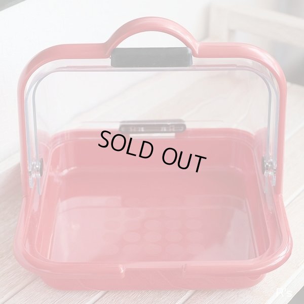 画像5: ラバーメイド・ジャパン　リッチェル　フードカスター　卓上フードケース　赤　未使用品　箱付き（冷5924）