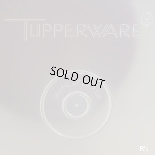 画像5: タッパーウェア　マキシデコレーター小　クリアに赤い花柄×蓋赤　未使用品 （冷1156）