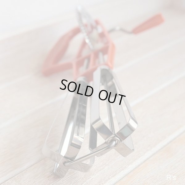 画像6: レトロ　エッグビーター　卵かくはん器　オレンジ　未使用品（店5936）