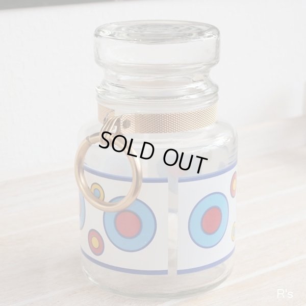 画像4: 石塚硝子　アデリアグラス　レトロ　ホームジャー　ガラスキャニスター　未使用品（の724）