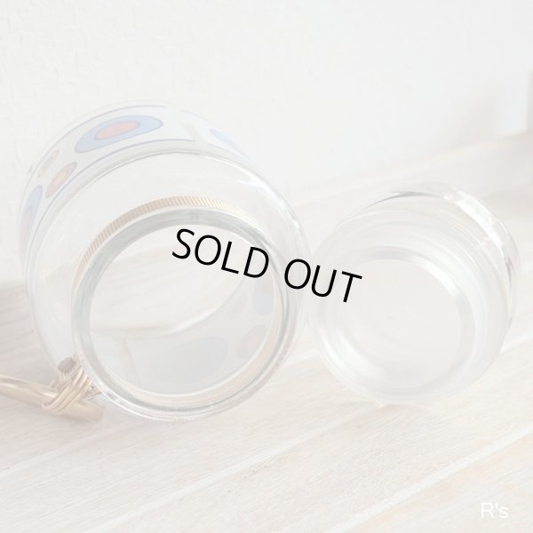 画像7: 石塚硝子　アデリアグラス　レトロ　ホームジャー　ガラスキャニスター　未使用品（の724）