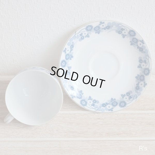 画像6: 名古屋製陶　Meito　カップ＆ソーサー　青花柄　アンティーク品　未使用品 （の2548）