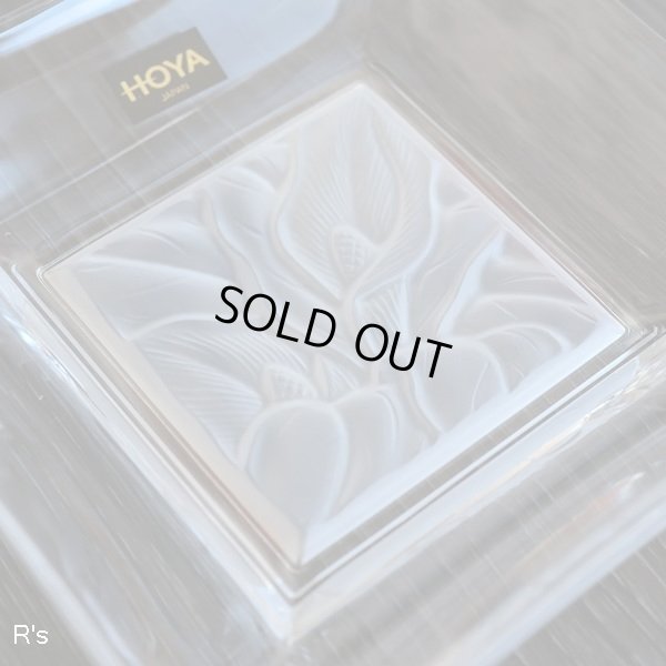 画像3: HOYA　ガラス小皿　角皿　3枚セット　未使用品（箱6 4424）