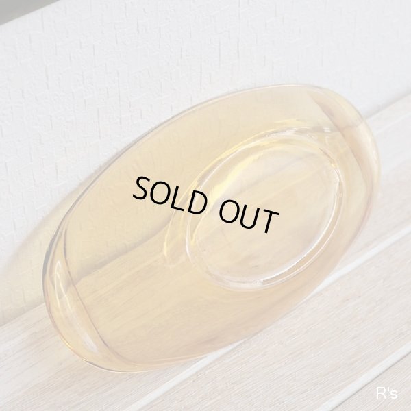 画像5: フランス　VERECO　ベレコ　ガラス　オーバルボウル　グラタン皿　アンバー　未使用品 (NN1644)