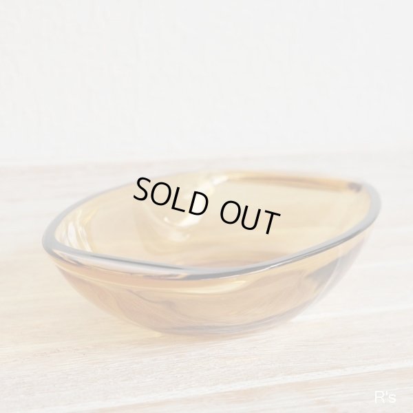 画像3: フランス　VERECO　ベレコ　ガラス　オーバルボウル　グラタン皿　アンバー　未使用品 (NN1644)