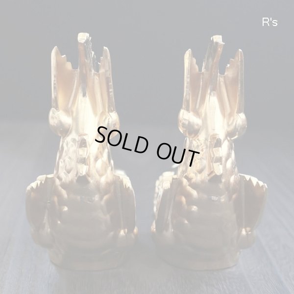 画像5: 金鯱　2体セット　金のシャチホコオブジェ　置物　ユーズド品