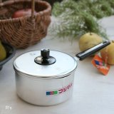 フジマル　レトロ　14ｃｍアルミ片手鍋　未使用品（冷 2254）